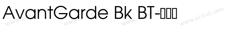 AvantGarde Bk BT字体转换